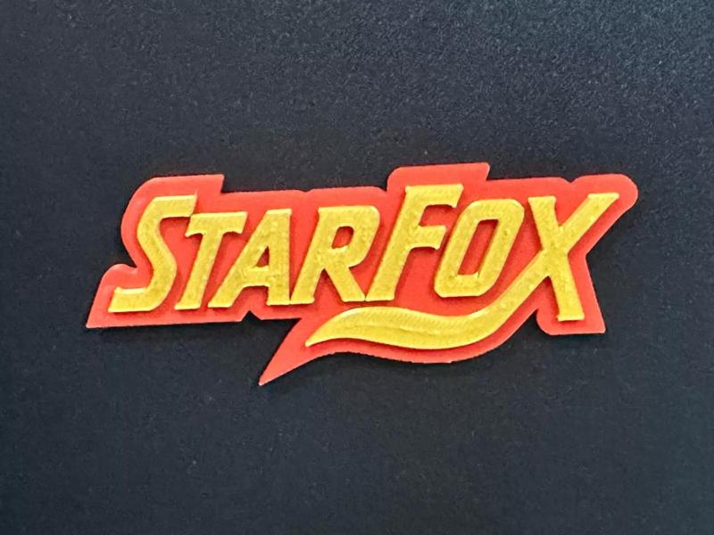 Starfox Text Logo Magnet