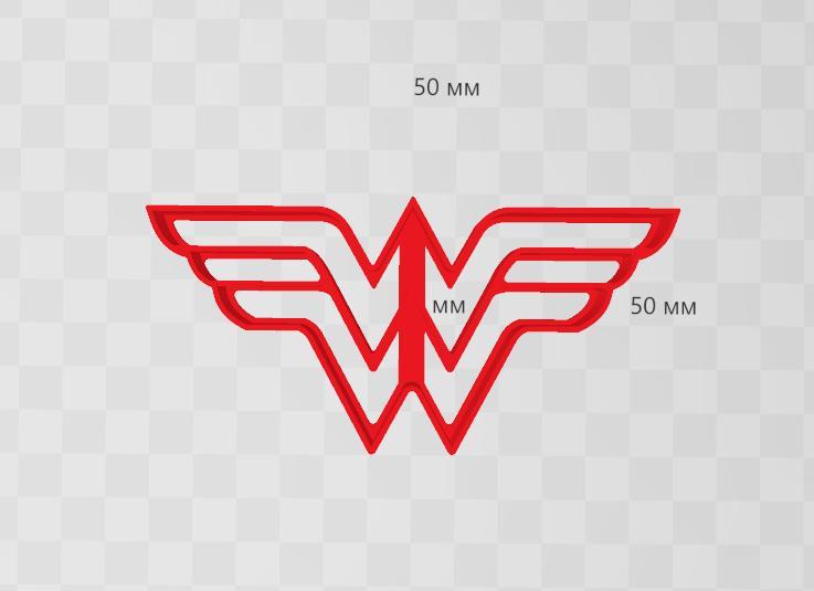 wonder woman logo cookie cutter