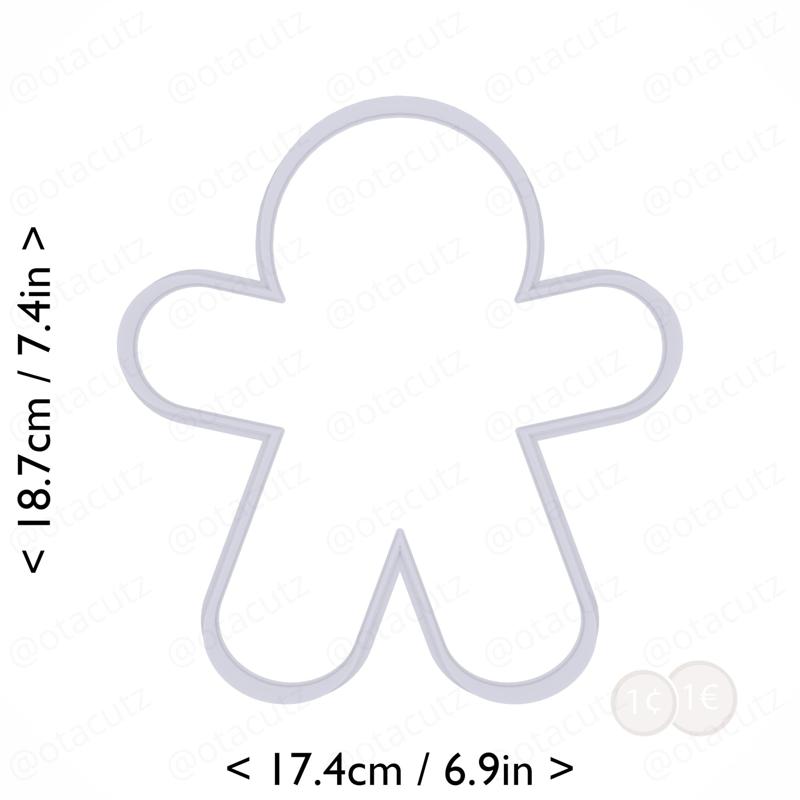 Gingerbread Man Cookie Cutter 7in / 17.8cm