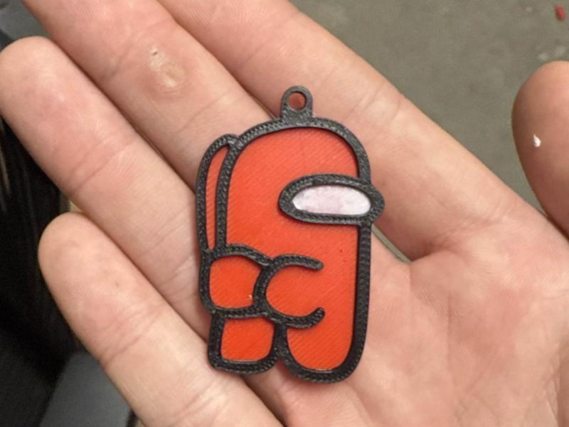 Thicc Among Us Keychain