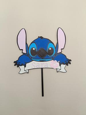 Personalized Stitch Topper - Birthday Cake Topper - Birthday Cake Decorations