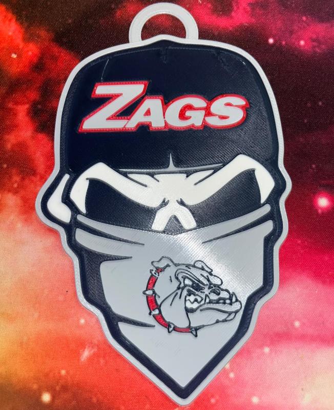 Gonzaga Bulldogs Skull Chain