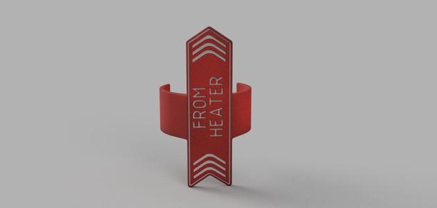 Pool Plumbing Tags - "From Heater"