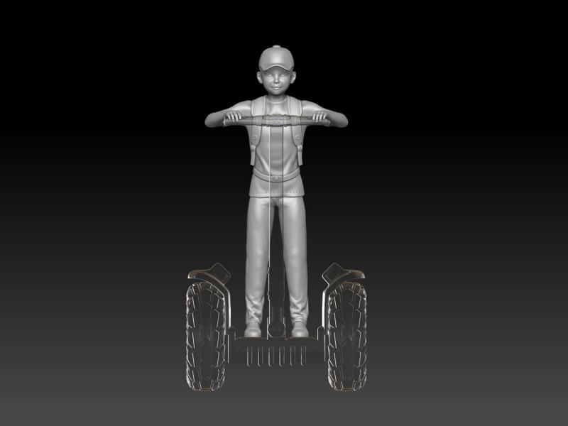 Tourists on Segway boy kid 2