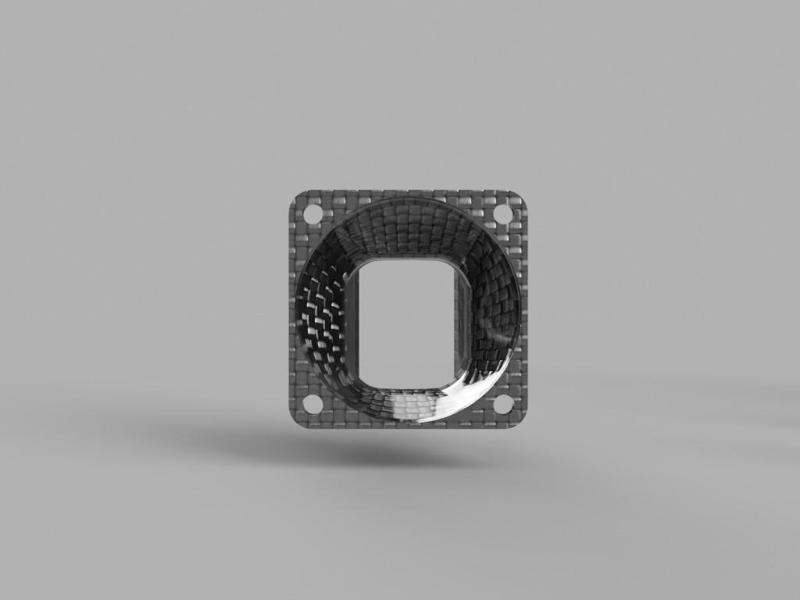 E3D V6 Aerodynamic 40mm Fan mount