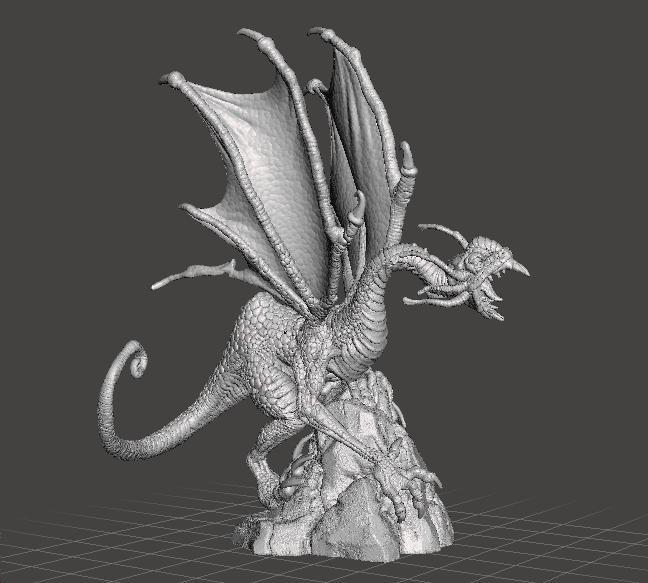 JABBERWOCK WITH SCENIC BASE MINIATURE MODEL FANTASY GAME RPG DND