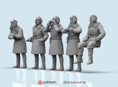 Tank Crew Ussr 3D print model
