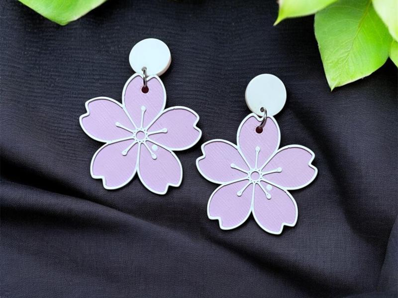 Sakura Flower Earrings