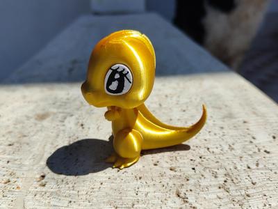 cute dino moving head