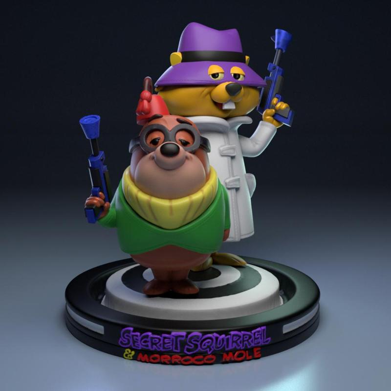 Secret Squirrel and Morroco Mole -16cm