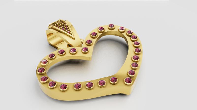 Heart Pendant 3D printable model