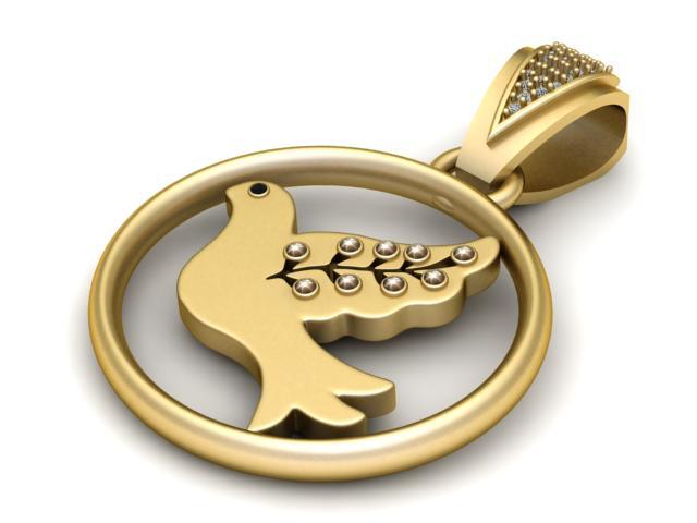 BUDS GOLD PENDANT  3d printable model