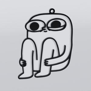 Stressed Meme Keychain