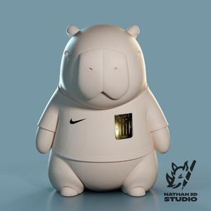 Capybara in Alianza Lima - 3D Printable Fanart