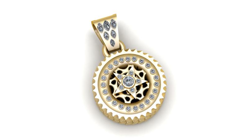 Gear Pendant  3D printable model