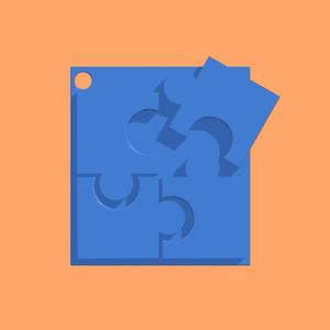 Puzzle keychain