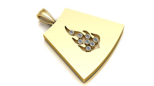 Flame Pendant 3D printable model