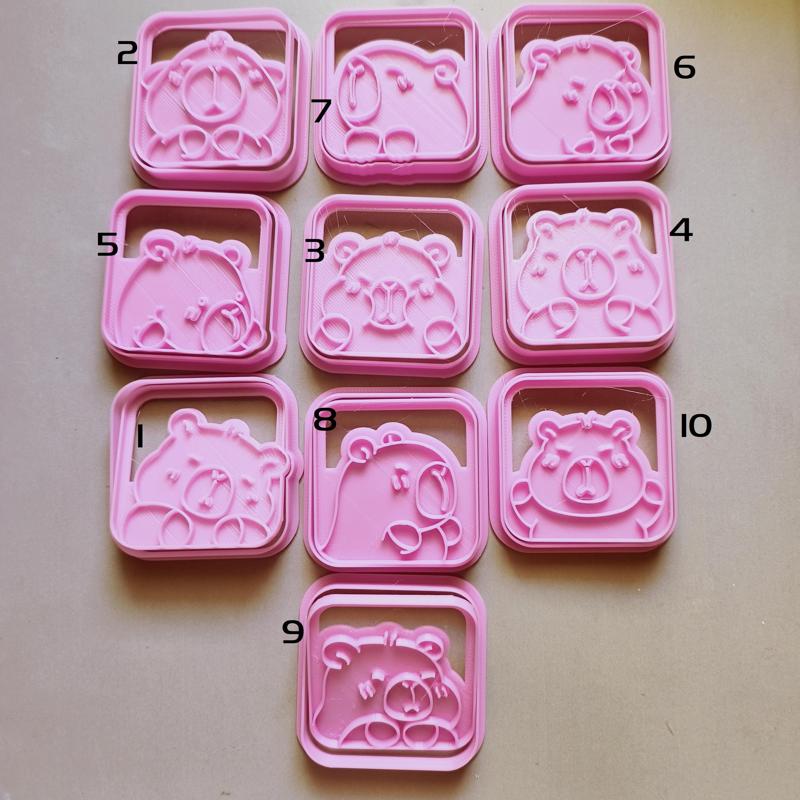 SET 10 CAPYBARA CUTTERS