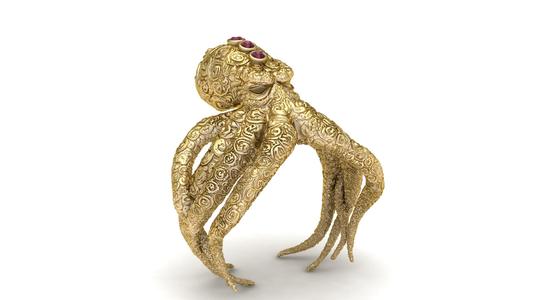 OCTOPUS RING 3D PRINTABLE MODEL