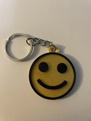 Smiley face keychain