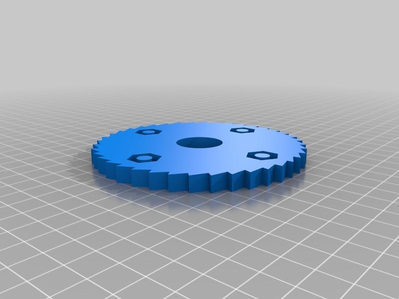 Circular saw blade fidget spinner