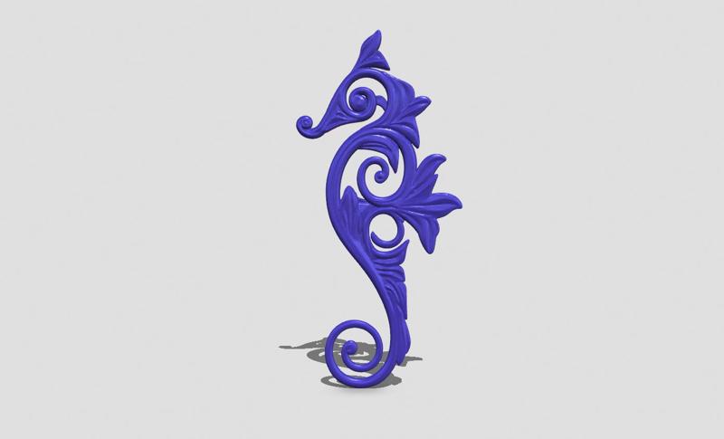 Sea Horse Jewelry Brooch, Wall Art Decor, Bohemian Pin, Seahorse Charm Totem, Sea Theme, silhouette