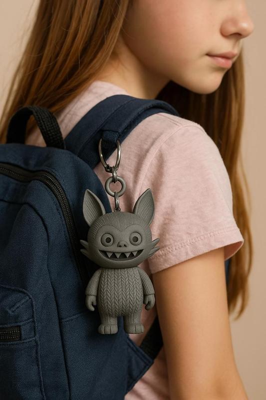 Labubu SnugLoop Buddy – 3D Printable Charm for Bags & Gifting