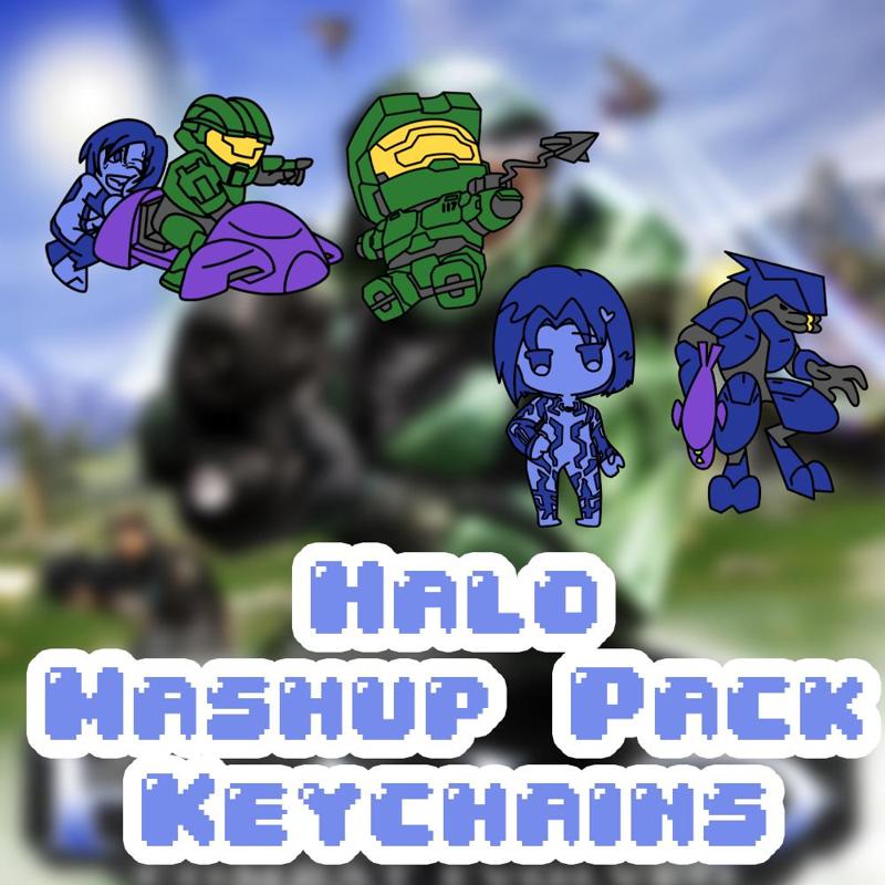 Halo Mashup Keychains Pack