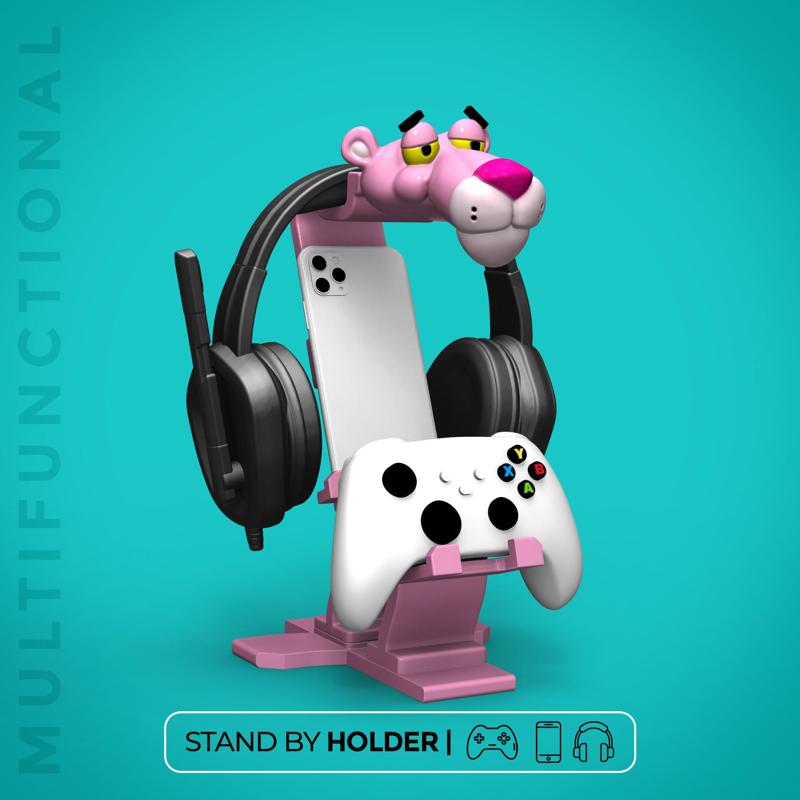Multifunctional Stand By Holder - Pink Panther Edition