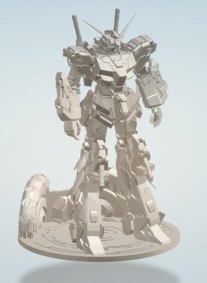 Gundam Unicorn headphone stand