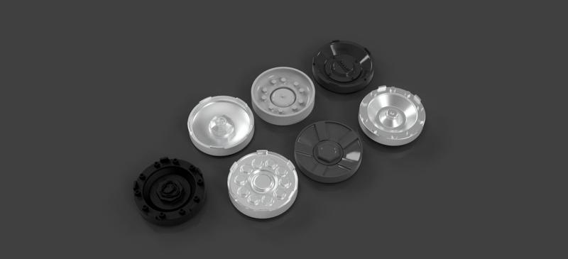 Front wheel hubs pack for Italeri trucks 1/24
