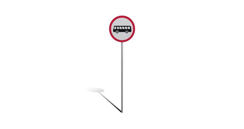 Bus Stand Traffic Sign Board