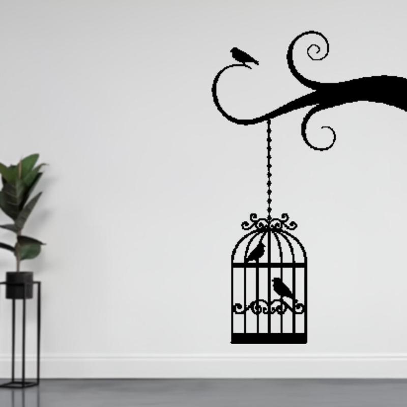 CAGED BIRDS - WALL DECORATION