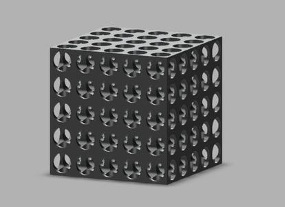 "Swiss" Cube - 3D Printer Torture Test