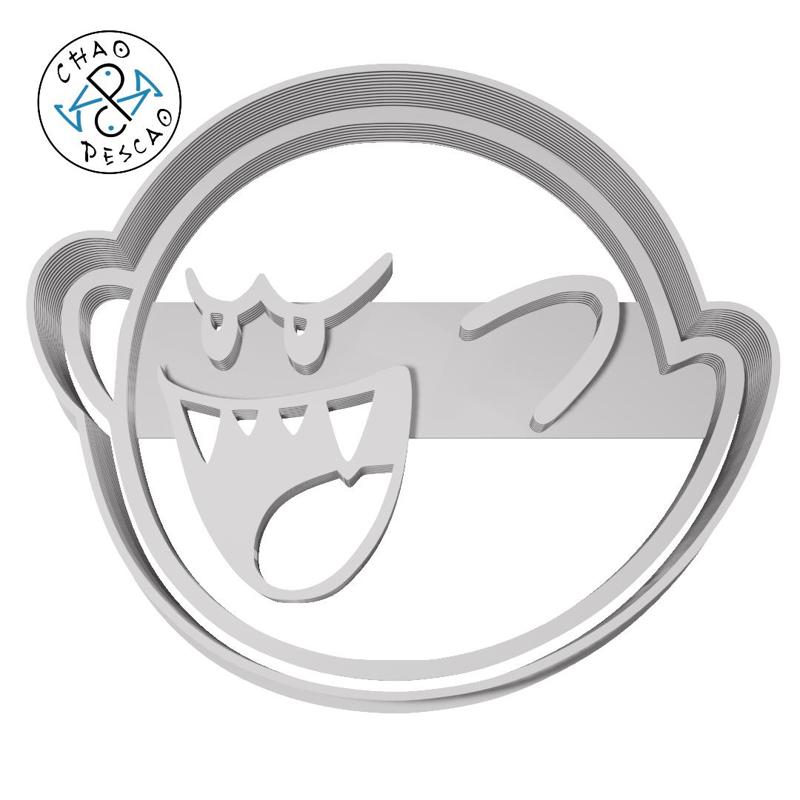 Boo - Mario Bros. - Cookie Cutter - Fondant - Polymer Clay
