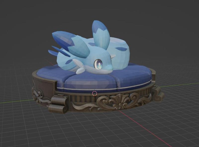 Palworld Chillet Resting Diorama