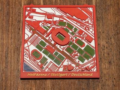 MHPArena VFB Stuttgart 3D Miniature Model