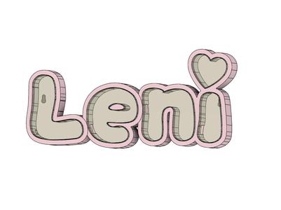 LED Name Lamp Leni