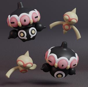 Pokemon - Baltoy and Claydol  with 2 poses