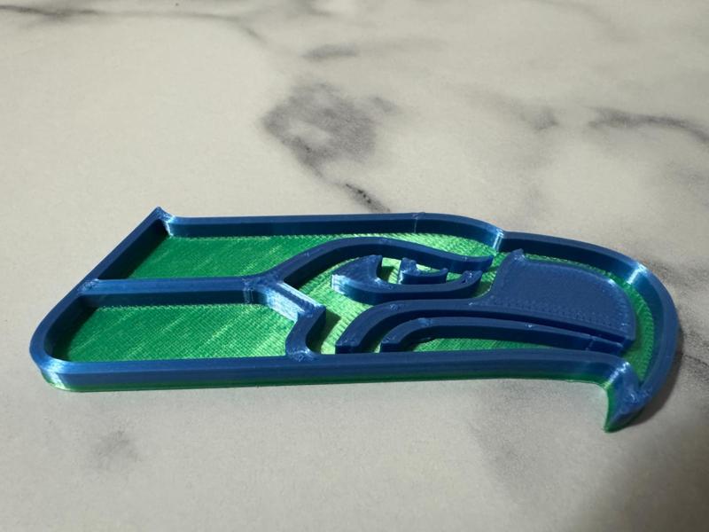 Seattle SeaHawks Logo 3D