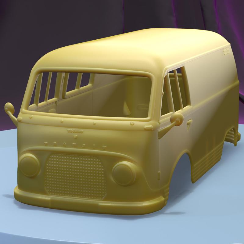 FORD TAUNUS TRANSIT 1963 (1/24) PRINTABLE CAR BODY