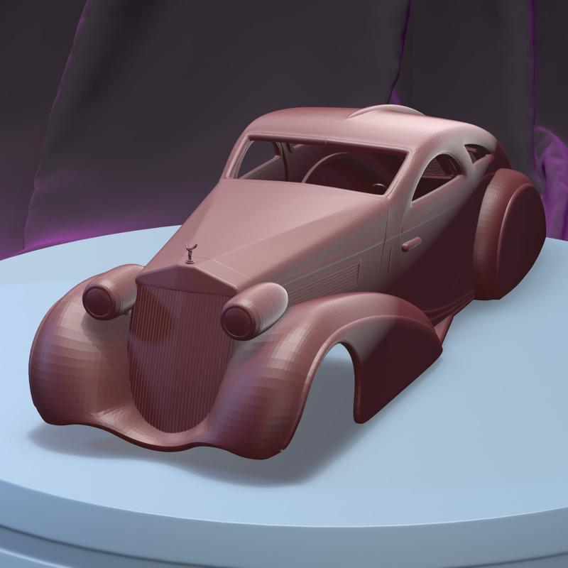 ROLLS ROYCE PHANTOM JONCKHEER COUPE 1934 (1/24) PRINTABLE CAR BODY