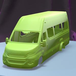 IVECO DAILY TOURUS 2017 (1/24) printable car body