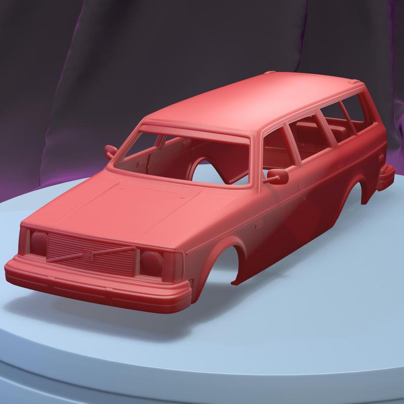 Volvo 245 wagon 1975 (1/24) Printable Car Body