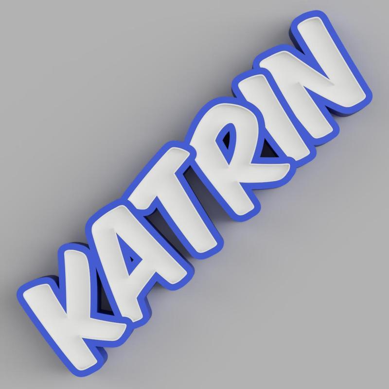 NAMELED KATRIN - LED LAMP WITH NAME
