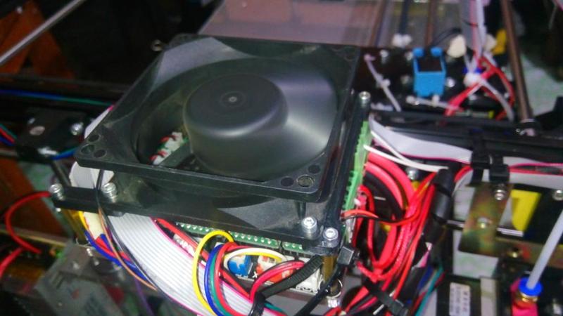 FLsun Cube 3D Printer MSK Board Cover 8cm Fan (80mm)