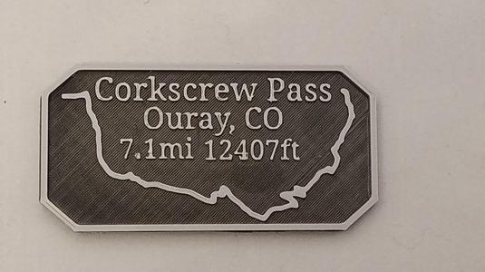 Maverick's Trail Badge Corckscrew pass Ouray offroad colorado