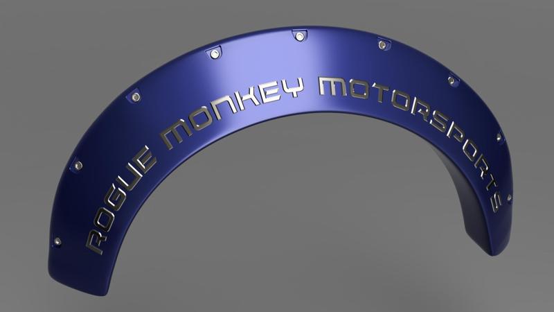 4 inch Fender Flares 2014 Ford Escape (Front)