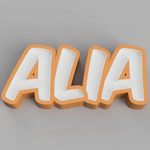 NAMELED ALIA - LED LAMP WITH NAME