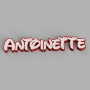 NAMELED ANTOINETTE (Font Dieney) - LED LAMP WITH NAME